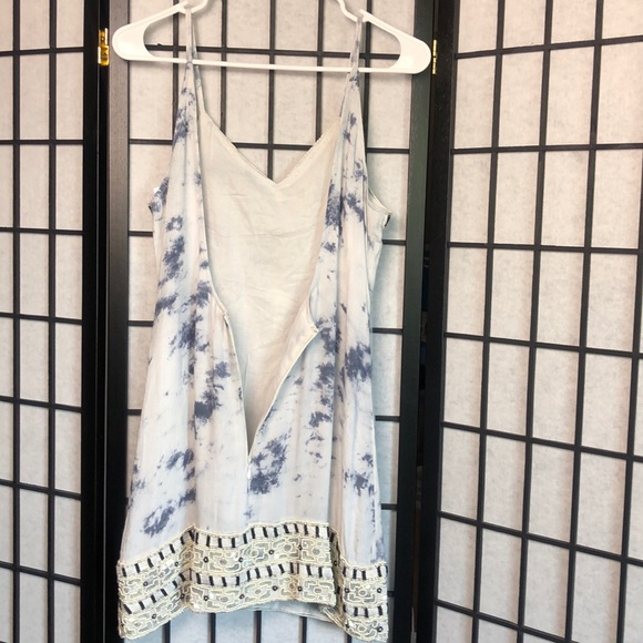 ❌$15 SALE❌ Raga Gray In A Dream Tye Die Beaded Mini Dress - Picture 9 of 9